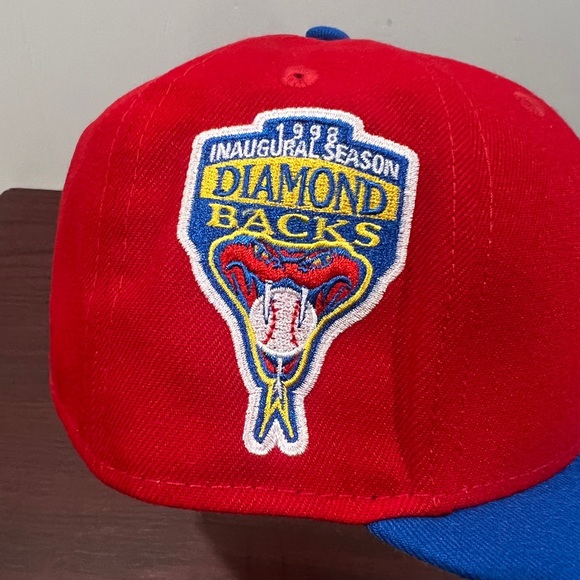 New Era, 59Fifty Fitted Hat, Arizona Diamondbacks, Red & Blue - Picture 9 of 9